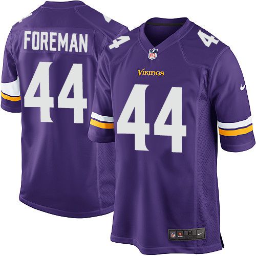 Men Minnesota Vikings 44 Chuck Foreman Nike Purple Game NFL Jersey